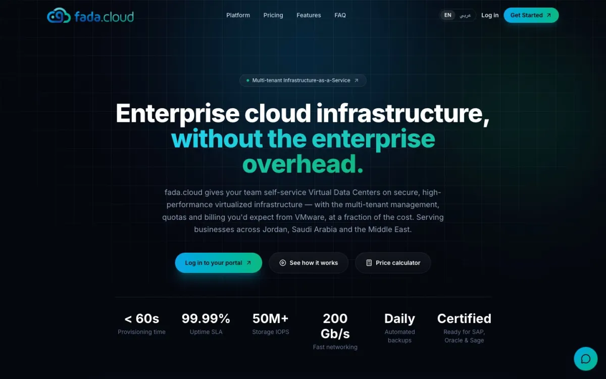 Fada.cloud screenshot