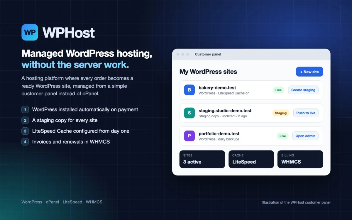 WPHost screenshot
