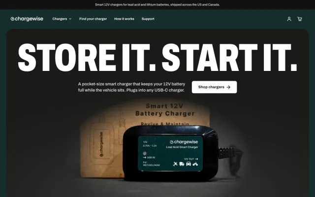 Screenshot of Chargewise