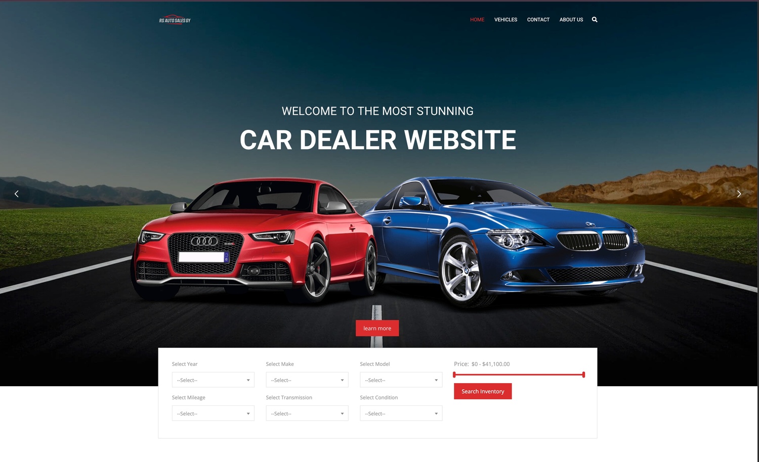 Automotive Dealership WordPress Website screenshot