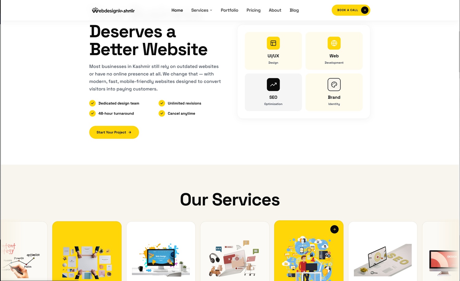 Web Design & Development Agency Website screenshot