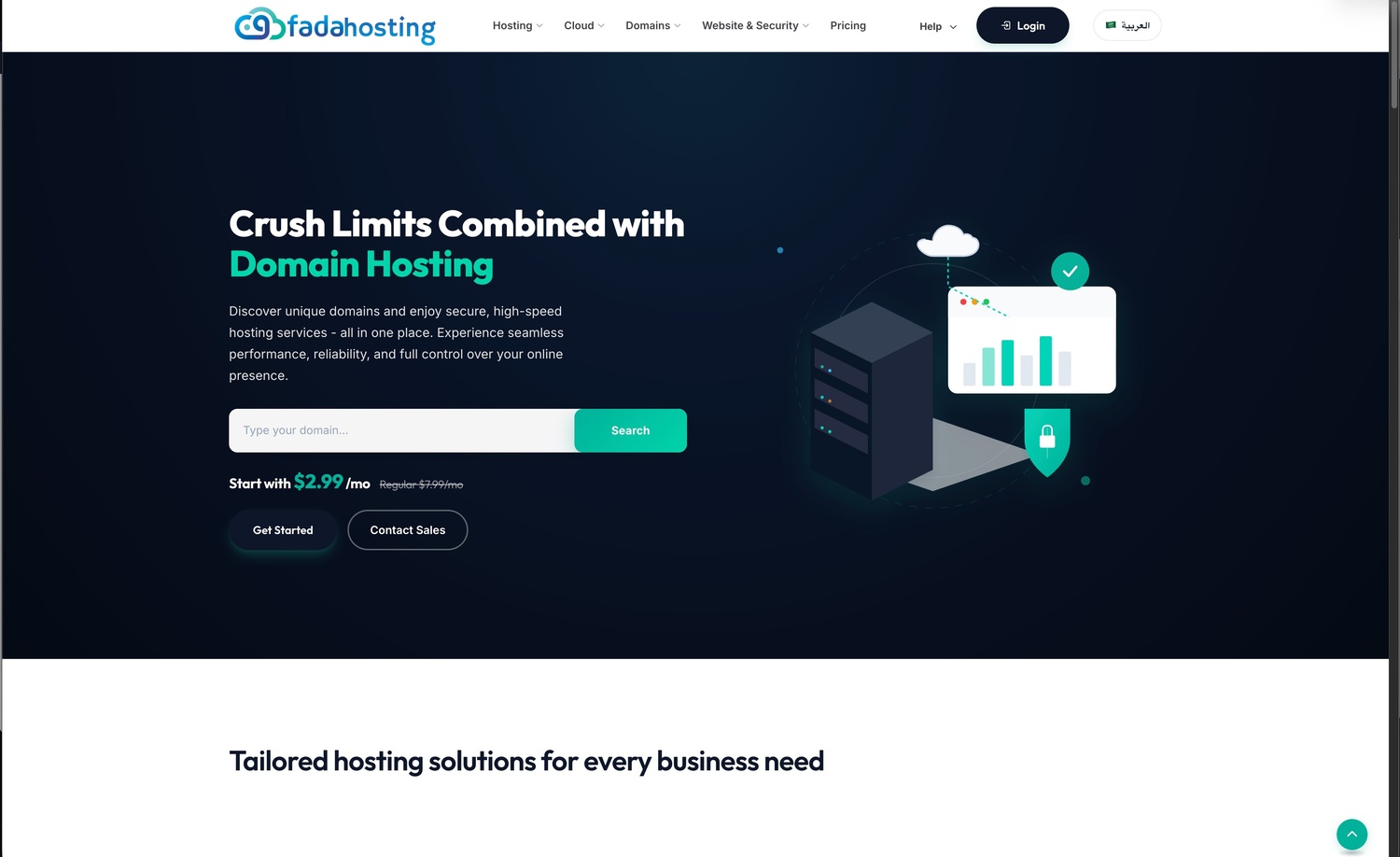 Premium Web Hosting Platform - Fada Hosting screenshot