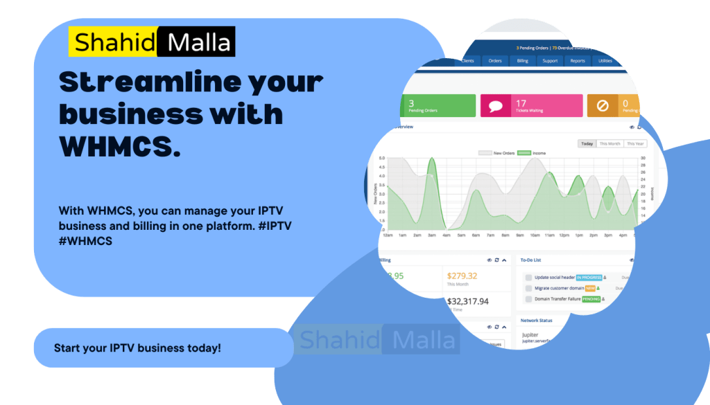 Start an IPTV Business with WHMCS